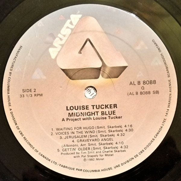 Midnight Blue A Project With Louise Tucker - Midnight Blue | Arista (AL 8 8088) - 3