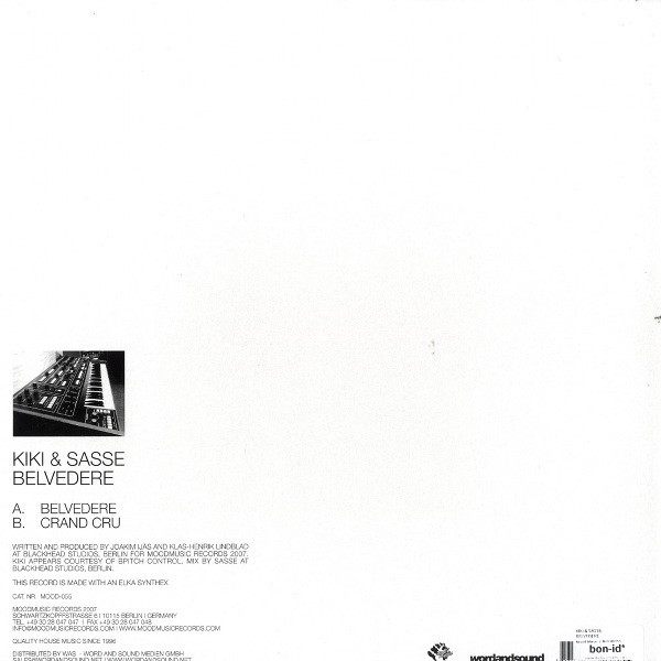 Kiki & Sasse - Belvedere | Moodmusic (MOODMUSIC 055) - 2