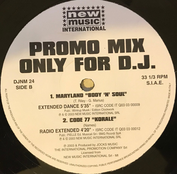 Various - Promo Mix Only For D.J. | New Music International (DJNM 24) - 2