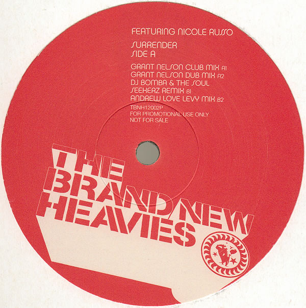 The Brand New Heavies Featuring Nicole Russo - Surrender | OneTwo Records (TBNH12002P) - main The Brand New Heavies Featuring Nicole Russo - Surrender | OneTwo Records (TBNH12002P) - main