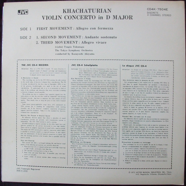 Violin Concerto In D Major