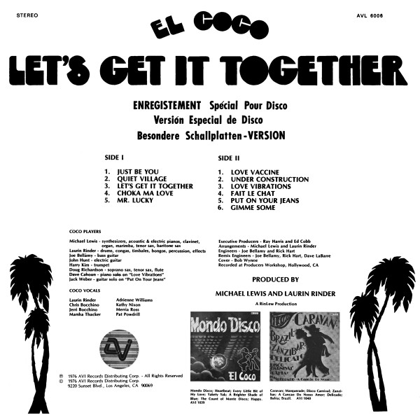 El Coco - Let's Get It Together | AVI Records (AVL 6006) - 2 El Coco - Let's Get It Together | AVI Records (AVL 6006) - 2