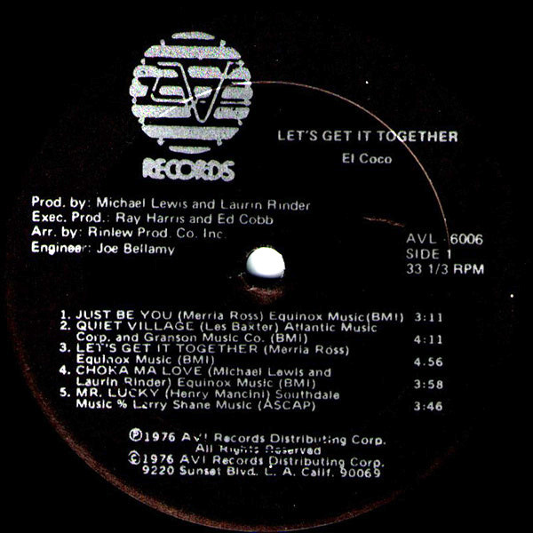 El Coco - Let's Get It Together | AVI Records (AVL 6006) - 4 El Coco - Let's Get It Together | AVI Records (AVL 6006) - 4