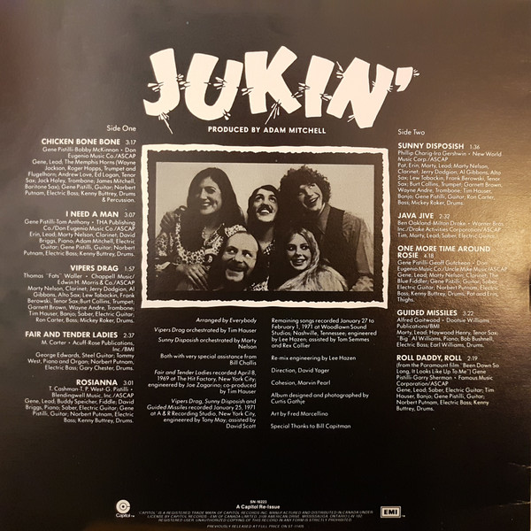 The Manhattan Transfer And Gene Pistilli - Jukin' | Capitol Records (SN-16223) - 4 The Manhattan Transfer And Gene Pistilli - Jukin' | Capitol Records (SN-16223) - 4