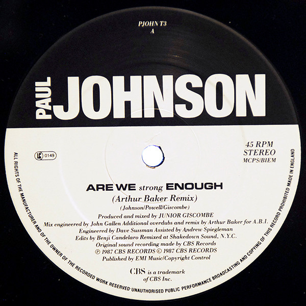 Paul Johnson - Are We Strong Enough | CBS (PJOHN T3) - 3