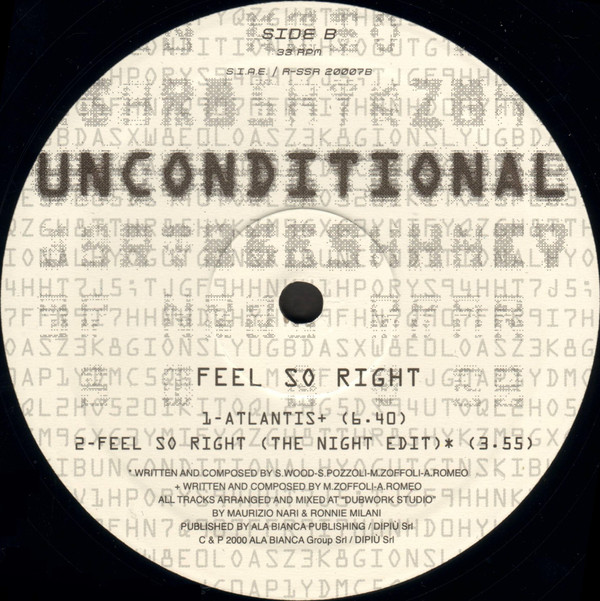 Unconditional - Feel So Right | Spotsound Records (R-SSR 20007) - 6 Unconditional - Feel So Right | Spotsound Records (R-SSR 20007) - 6