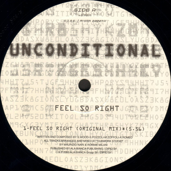Unconditional - Feel So Right | Spotsound Records (R-SSR 20007) - 5 Unconditional - Feel So Right | Spotsound Records (R-SSR 20007) - 5