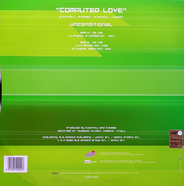 Unconditional - Computer Love | Spotsound Records (R-SSR 20004) - 2 Unconditional - Computer Love | Spotsound Records (R-SSR 20004) - 2