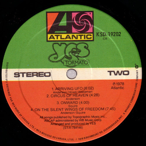 Yes - Tormato | Atlantic (KSD-19202) - 4