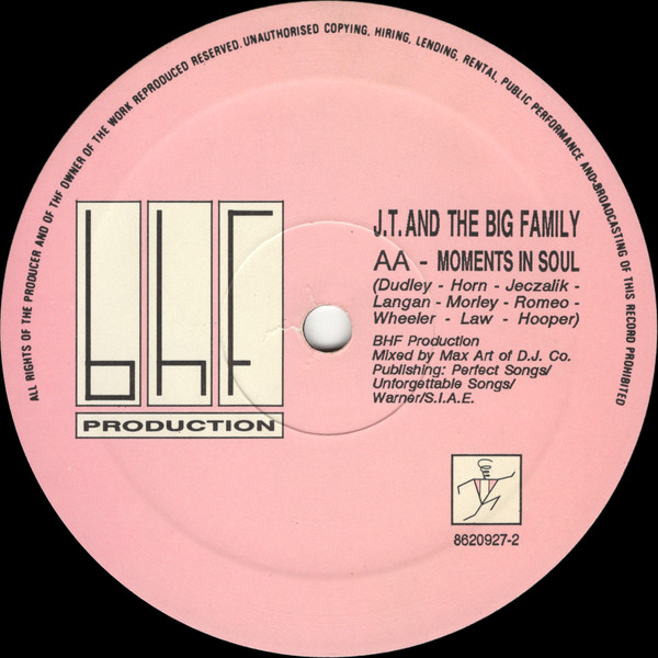 J.T. And The Big Family - Moments In Soul | BHF Productions (8620927-2) - 2