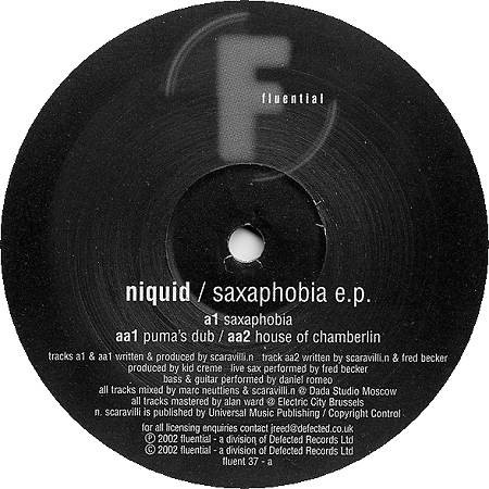 Niquid - Saxaphobia E.P. | Fluential (fluent 37)
