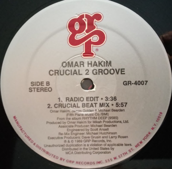 Omar Hakim - Crucial 2 Groove | GRP (GR-4007) - 4