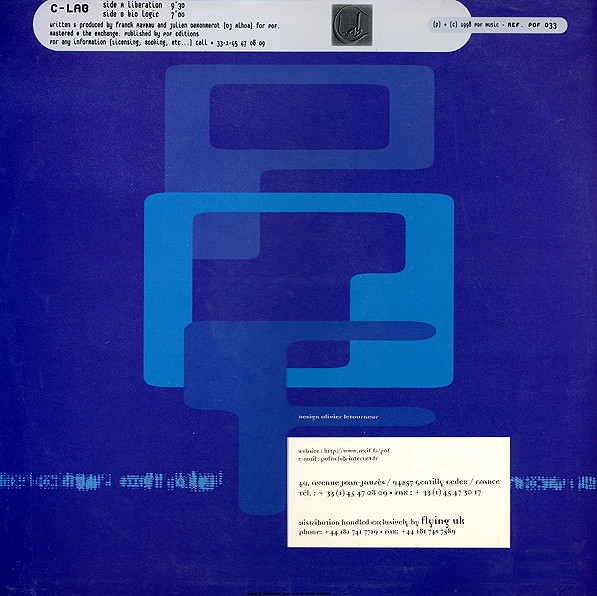 C-Lab - Liberation / Bio Logic | POF Music (POF 033) - 2
