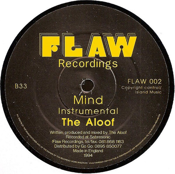 The Aloof - Mind | Flaw Recordings (FLAW 002) - 2