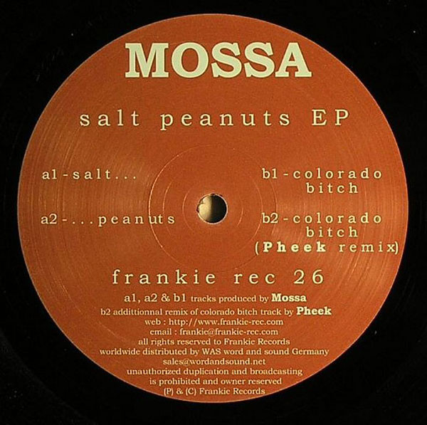 Mossa - Salt Peanuts EP | Frankie Rec (frankie rec 26) - main Mossa - Salt Peanuts EP | Frankie Rec (frankie rec 26) - main