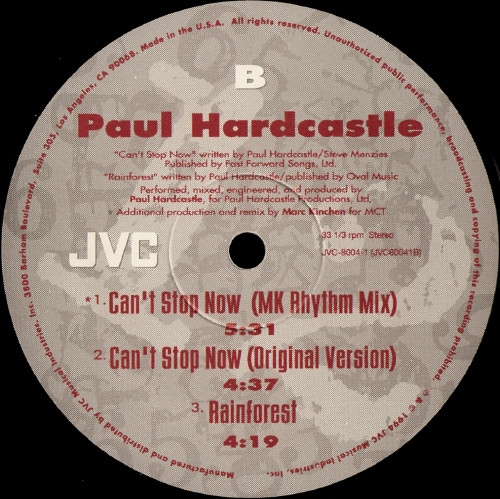 Paul Hardcastle - Can't Stop Now | JVC (JVC 8004-1) - 3 Paul Hardcastle - Can't Stop Now | JVC (JVC 8004-1) - 3