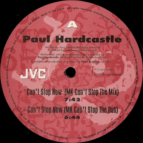 Paul Hardcastle - Can't Stop Now | JVC (JVC 8004-1) - 2 Paul Hardcastle - Can't Stop Now | JVC (JVC 8004-1) - 2