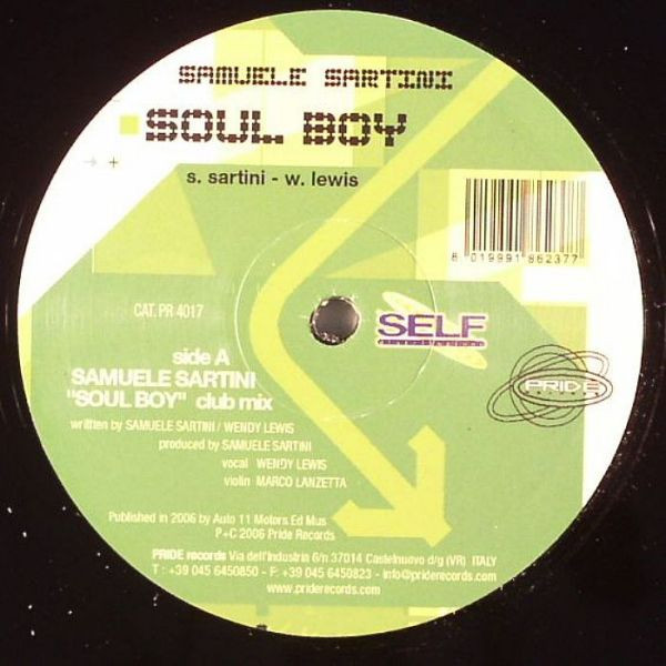 Samuele Sartini - Soul Boy | Pride Records (PR 4017) - main