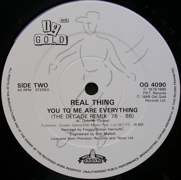 The Real Thing - Can You Feel The Force / You To Me Are Everything | Old Gold (OG 4090) - 4 The Real Thing - Can You Feel The Force / You To Me Are Everything | Old Gold (OG 4090) - 4