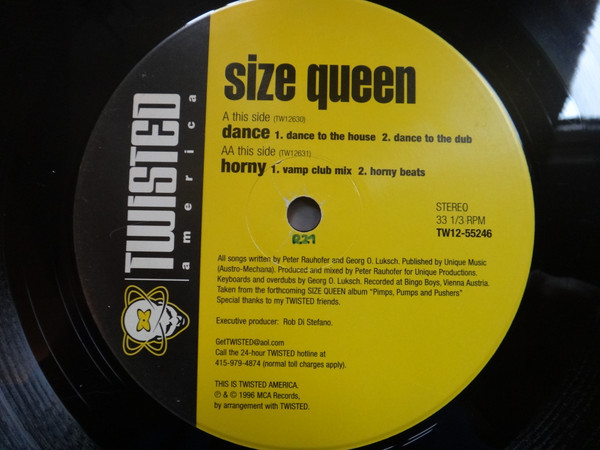 Size Queen - Dance / Horny | Twisted America Records (TW12-55246) - 4