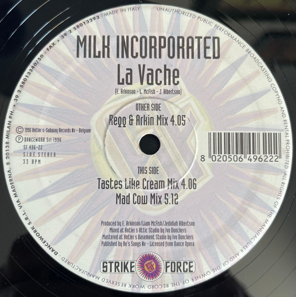 Milk Incorporated - La Vache | Strike Force (SF 496-22) - 4 Milk Incorporated - La Vache | Strike Force (SF 496-22) - 4