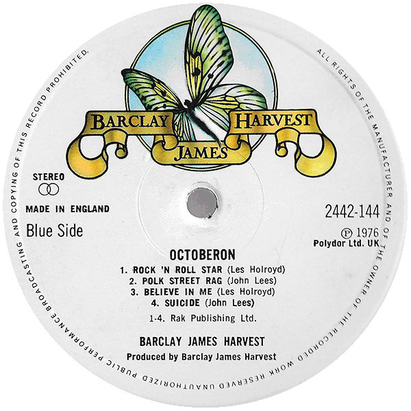 Barclay James Harvest - Octoberon | Polydor (2442 144) - 4 Barclay James Harvest - Octoberon | Polydor (2442 144) - 4
