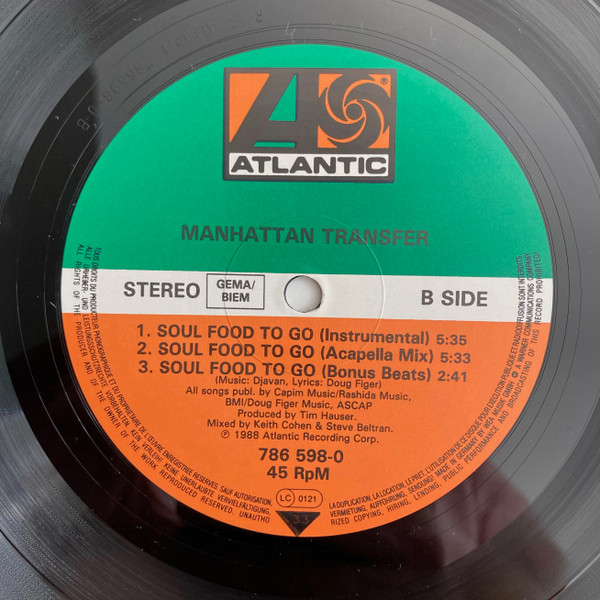 The Manhattan Transfer - Soul Food To Go | Atlantic (786 598-0) - 5 The Manhattan Transfer - Soul Food To Go | Atlantic (786 598-0) - 5