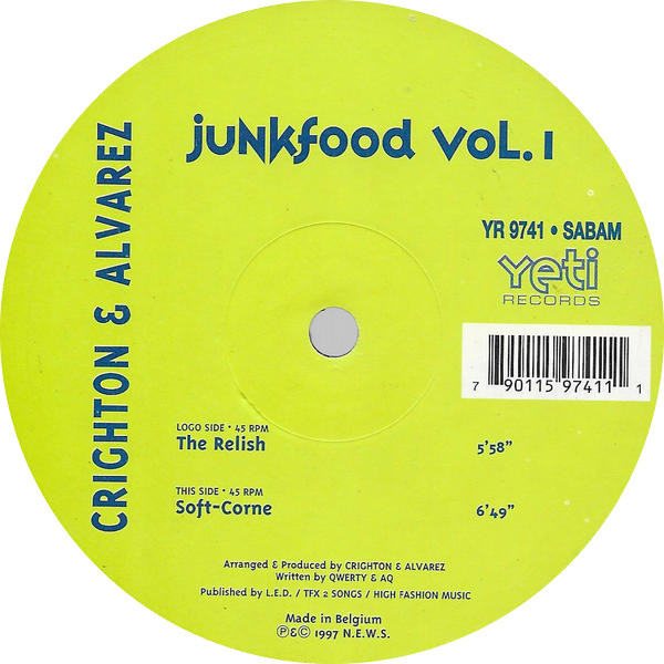 Crighton & Alvarez - Junkfood Vol. I | Yeti Records (YR 9741) - 2