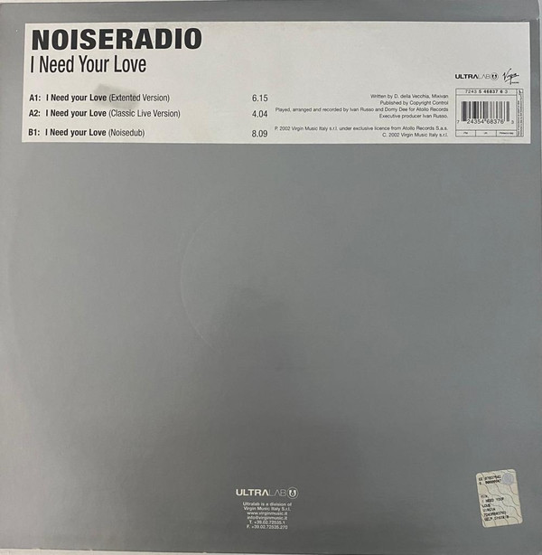 Noiseradio - I Need Your Love | Ultralab (7243 5 46837 6 3) - 2 Noiseradio - I Need Your Love | Ultralab (7243 5 46837 6 3) - 2