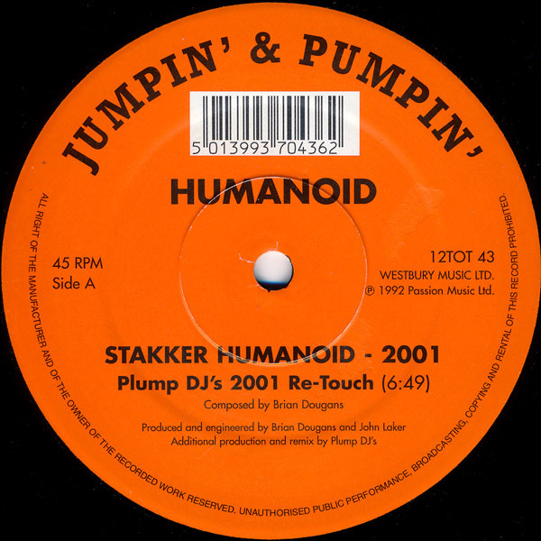 Humanoid - Stakker Humanoid - 2001 | Jumpin' & Pumpin' (12TOT 43) - 2