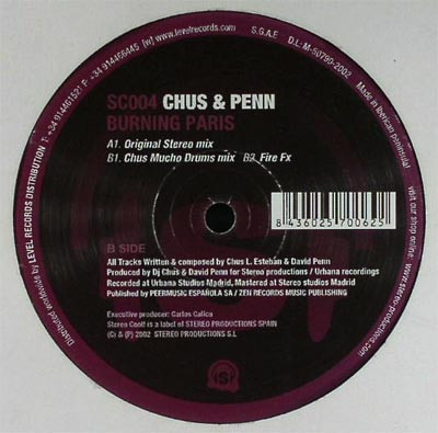 DJ Chus & David Penn - Burning Paris | Stereo Cool! (SC004)