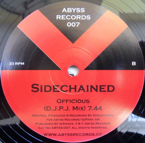 Sidechained - Officious | Abyss Records (ABYSS-007) - 2 Sidechained - Officious | Abyss Records (ABYSS-007) - 2
