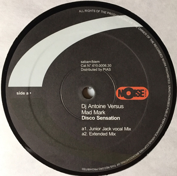 DJ Antoine vs. Mad Mark - Disco Sensation | Noise Traxx (410.0006.30) - 3 DJ Antoine vs. Mad Mark - Disco Sensation | Noise Traxx (410.0006.30) - 3