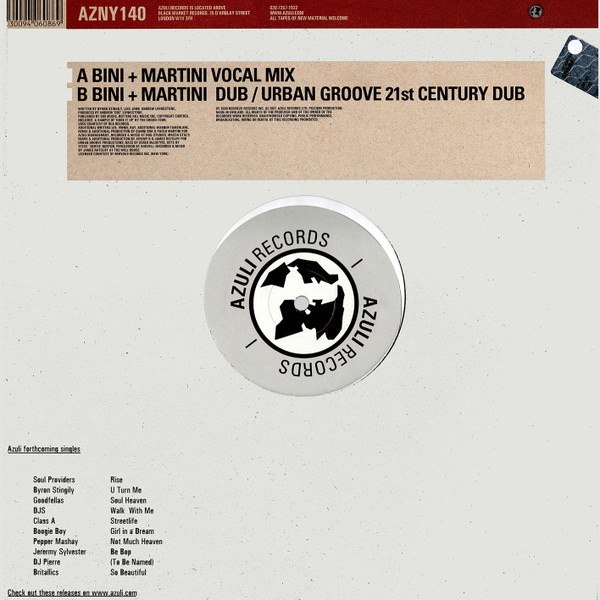U Turn Me (Bini + Martini / Urban Groove Mixes)