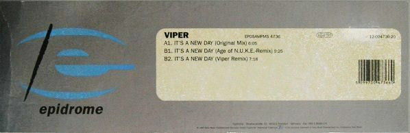 Viper - It's A New Day | Epidrome (EPDSAMPMS 4736)