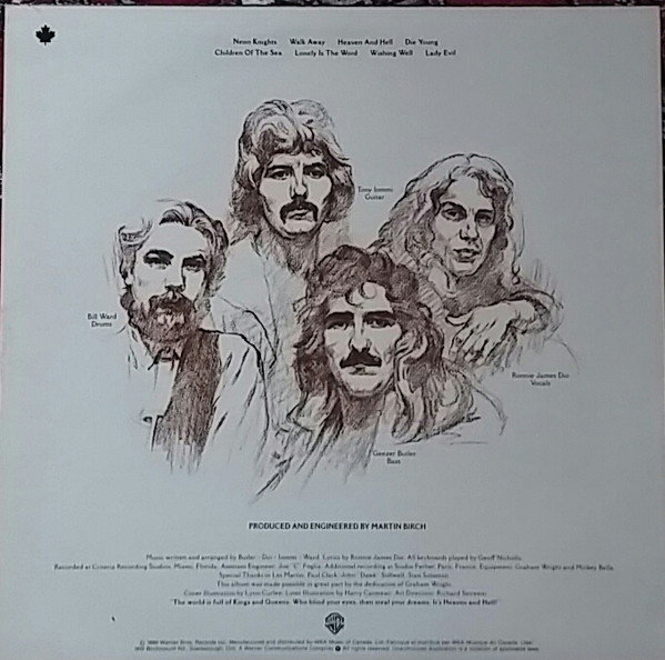 Black Sabbath - Heaven And Hell | Warner Bros. Records (XBS 3372) - 2