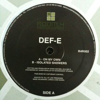 Def E - On My Own / Isolated Showers | Room 4 Recordings (R4R002) - main