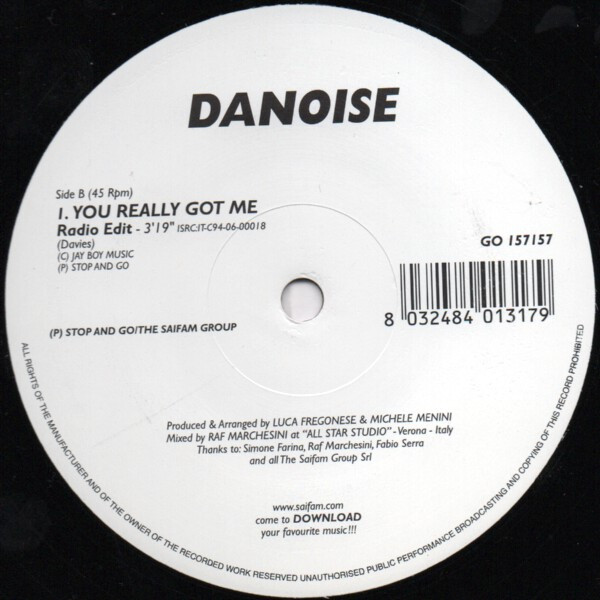 Danoise - You Really Got Me | Stop And Go (GO 157157) - 4 Danoise - You Really Got Me | Stop And Go (GO 157157) - 4