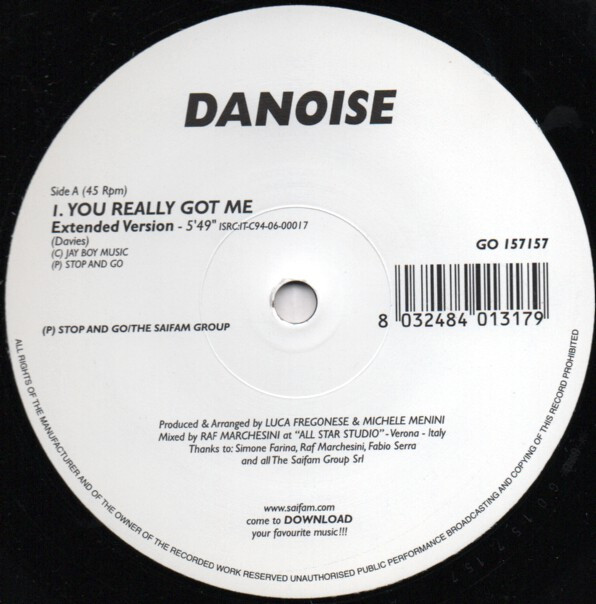 Danoise - You Really Got Me | Stop And Go (GO 157157) - 3 Danoise - You Really Got Me | Stop And Go (GO 157157) - 3