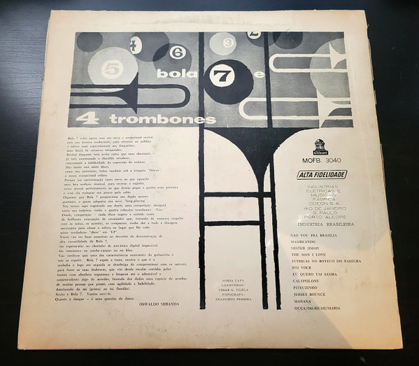 Bola 7 - Bola 7 E 4 Trombones | Odeon (MOFB-3040) - 3