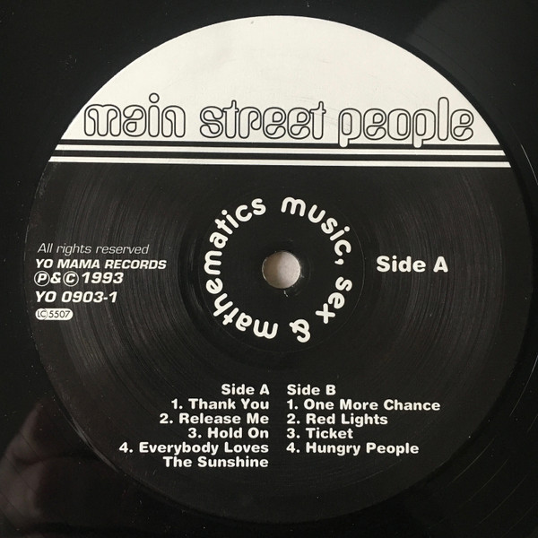 Main Street People - Music, Sex & Mathematics | Yo Mama's Recording (YO 0903-1) - 3 Main Street People - Music, Sex & Mathematics | Yo Mama's Recording (YO 0903-1) - 3