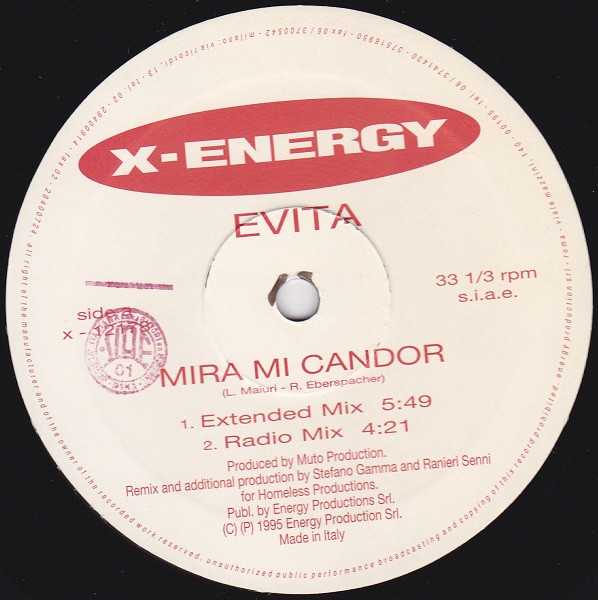 Evita - Mira Mi Candor | X-Energy Records (X-12178) - 2
