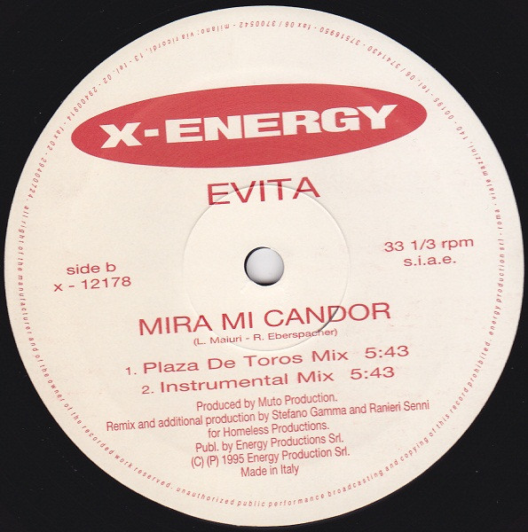 Evita - Mira Mi Candor | X-Energy Records (X-12178) - 3
