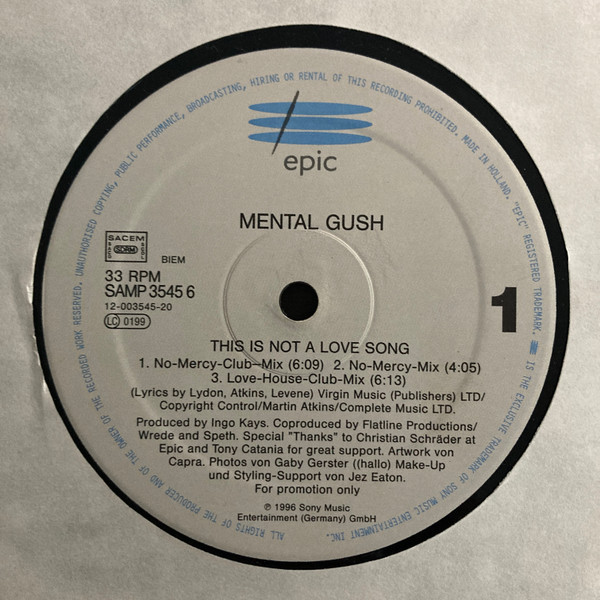 Mental Gush - This Is Not A Love Song | Epic (SAMP 3545 6) - main Mental Gush - This Is Not A Love Song | Epic (SAMP 3545 6) - main