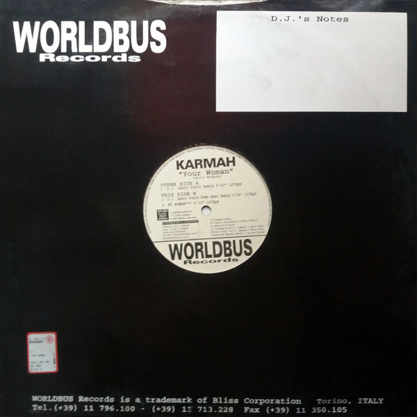 Karmah - Your Woman | Worldbus Records (WB1080) - main Karmah - Your Woman | Worldbus Records (WB1080) - main