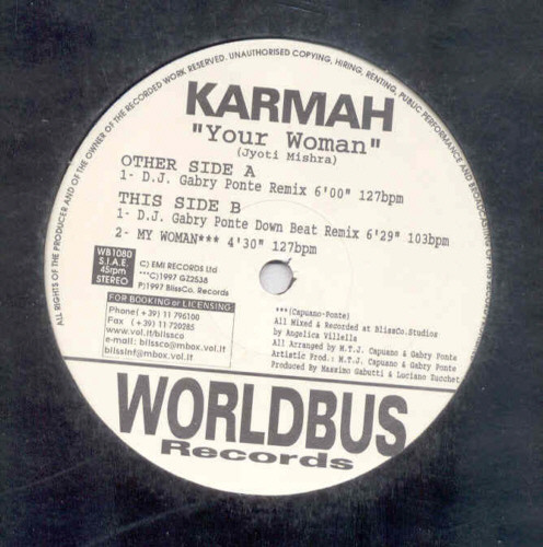 Karmah - Your Woman | Worldbus Records (WB1080) - 2 Karmah - Your Woman | Worldbus Records (WB1080) - 2