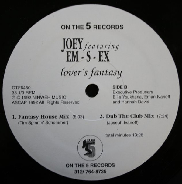 Joey Feat. Em-S-Ex - Lover's Fantasy | On The Five Records (OTF6450) - 4 Joey Feat. Em-S-Ex - Lover's Fantasy | On The Five Records (OTF6450) - 4