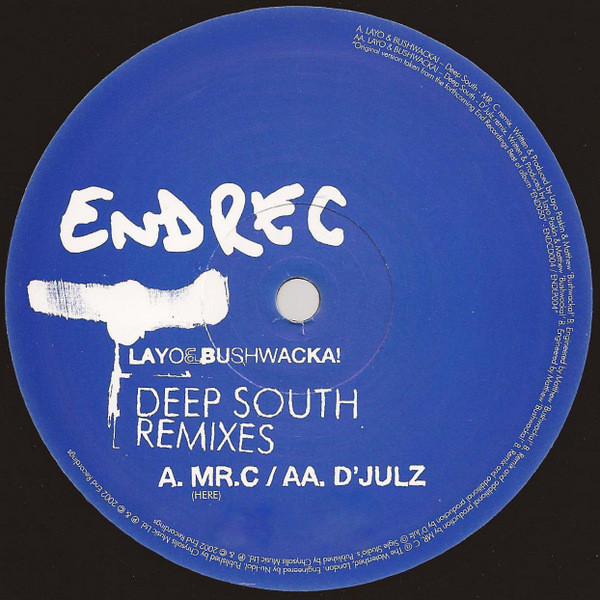 Layo & Bushwacka! - Deep South (Remixes) | End Recordings (END050) - 3