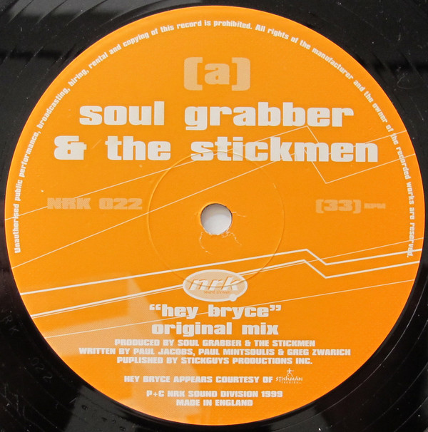 Soul Grabber  &  The Stickmen - Hey Bryce | NRK Sound Division (NRK 022)