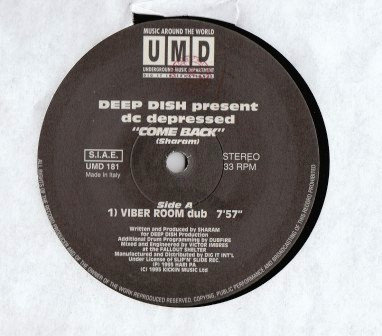 Deep Dish Present DC Depressed - Come Back | Underground Music Department (UMD) (UMD 181) - main